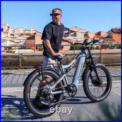 EBIKE 26 Fat Tyre Dual Motor Electric Bike 48V 17.5Ah E-Bike UK Stock