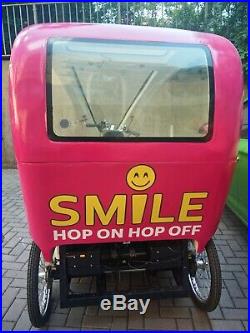 ELECTRIC RICKSHAW CAB, Two Seats, plus two fitted back batteries & pedal power
