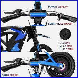 EVERCROSS EV12M Electric Dirt Kids Bike 12' Tire 300W Motor 36V 15MPH Age 3-12