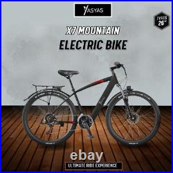 E-Bike, Electric Bike Mountain Bike 250W Motor 36V 10A Battery, X7 Black