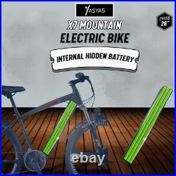 E-Bike, Electric Bike Mountain Bike 250W Motor 36V 10A Battery, X7 Black