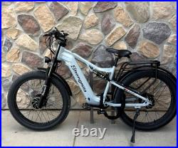 Ebike 26 48V Electric Bike Mountain Bicycle Full Suspension Hydraulic Brakes