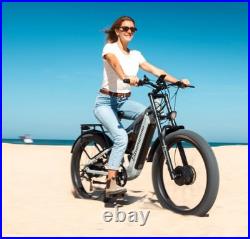 Ebike 26 48V Electric Bike Mountain Bicycle Full Suspension Hydraulic Brakes