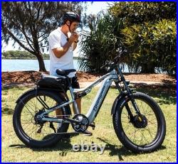 Ebike 26 48V Electric Bike Mountain Bicycle Full Suspension Hydraulic Brakes