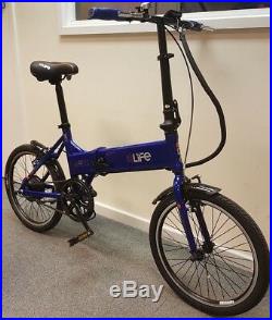 Ebike Air Blue Electric Folding Bike 20inch Wheel MANUFACTURER REFURBISHED