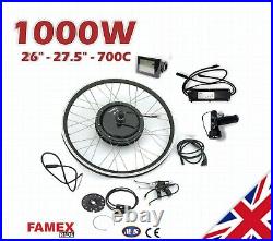 Ebike Conversion Kit Electric Bike Motor Wheel Kit 26 27.5 700C 1000W 48V