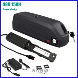 Electric Bicycle 48V 15AH Ebike Battery Downtube 4pins Pedelec Mid Motor E-bike