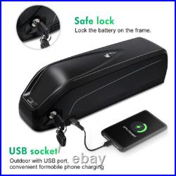 Electric Bicycle 48V 15AH Ebike Battery Downtube 4pins Pedelec Mid Motor E-bike