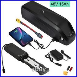 Electric Bicycle 48V 15AH Ebike Battery Downtube Pedelec Mid Motor E-bike 5-pins
