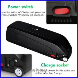 Electric Bicycle 48V 15AH Ebike Battery Downtube Pedelec Mid Motor E-bike 5-pins