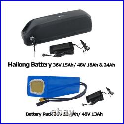 Electric Bicycle Battery Pack 48V 13Ah 18Ah 24Ah EBike Kit 1000W Motor Wheel Kit