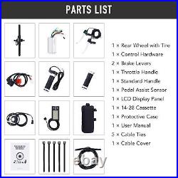 Electric Bicycle Conversion Kit 26 Inch E Bike for Adults with 500W Rear Motor