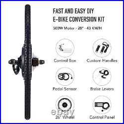 Electric Bicycle Conversion Kit 28 Inch E Bike for Adults with 500W Rear Motor