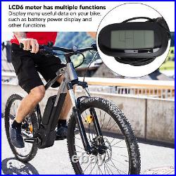 Electric Bicycle Conversion Motor Kit With Light Line LCD6 Meter 35A Controll