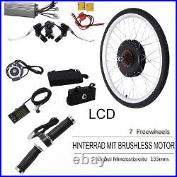 Electric Bicycle Ebike Rear Wheel LCD Hub Motor Conversion Kit 36V 500W 26 Inch