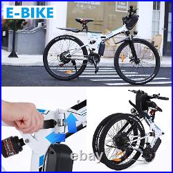 Electric Bike 26 in Mountain Folding Citybike 21-Speed 35km/h Motor Bicycle 250W