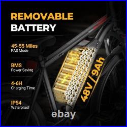 Electric Bike AOVOPRO BK520 for Adults with 250W Brushless Motor, 30Miles 25KM/H