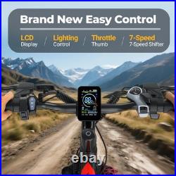 Electric Bike AOVOPRO BK520 for Adults with 250W Brushless Motor, 30Miles 25KM/H