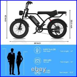 Electric Bike Adults 20 X4.0 Fat Tire, 48v 18AH Off-Road E Bike, E-Mountain Bike Electric Bike Adults 20 X4.0 Fat Tire, 48v 18AH Off-Road E Bike, E-Mountain Bike