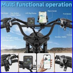 Electric Bike Adults 20 X4.0 Fat Tire, 48v 18AH Off-Road E Bike, E-Mountain Bike