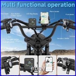 Electric Bike Adults 20 X4.0 Fat Tire, 48v 18AH Off-Road E Bike, E-Mountain Bike