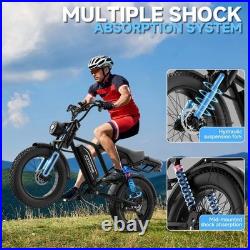 Electric Bike Adults 20 X4.0 Fat Tire, 48v 18AH Off-Road E Bike, E-Mountain Bike