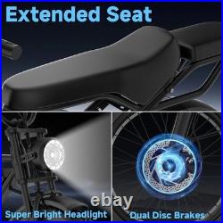 Electric Bike Adults 20 X4.0 Fat Tire, 48v 18AH Off-Road E Bike, E-Mountain Bike