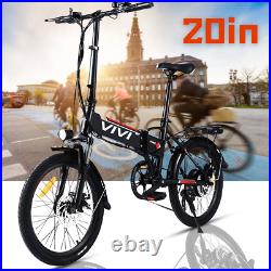Electric Bike Commuting Bike 20 Ebike 7Speed E-City Bike 350W Motor Unisex Gift