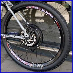 Electric Bike Conversion Kit E Bike Rear Wheel Motor 1500W 48V-52V 27.5