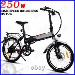 Electric Bike Electric Mountain Bike 20in Folding E-bike 250w Motor City Bicycle