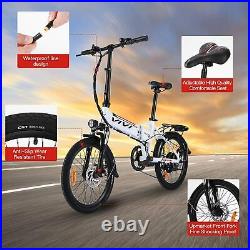 Electric Bike Folding Mountain Bike 20inch E-Bike City Bicycle 350W Motor 36V UK
