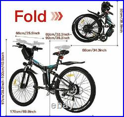 Electric Bike Mountain Bike 26inch Folding Ebike Citybike Bicycle 36V 350W Motor