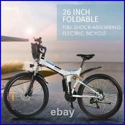Electric Bikes 26 E-Bike 250W Motor Folding Electric Mountain Bike 36V UK Plug