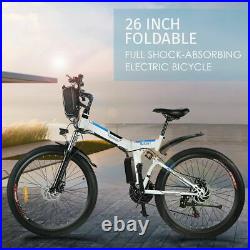Electric Bikes 26 in Electric Mountain Bikes Folding E-bike 250W Motor Citybike