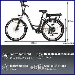Electric Bikes Electric Mountain Bike 26''E-City-Bike Bicycle Cycling 250W Motor