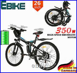 Electric Bikes Electric Mountain Bike 26 Folding E-Bike 350W Motor City Bike UK