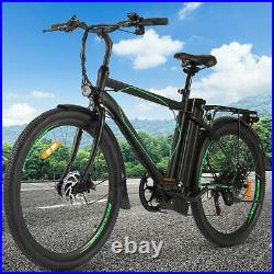 Electric Bikes Mountain Bike 26 Ebike E-Citybike Bicycle Motor 250W Black UK A