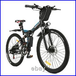 Electric Bikes Mountain Bike 26 Folding E-Bike 350W Motor EBike City-Bicycle UK