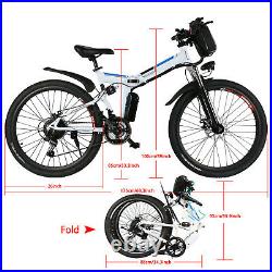 Electric Bikes Mountain Bike 26 Folding Ebike E-Citybike Bicycle 250W 36V Motor