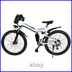 Electric Bikes Mountain Bike 26 Folding Ebike E-Citybike Bicycle 25km/h 350W UK