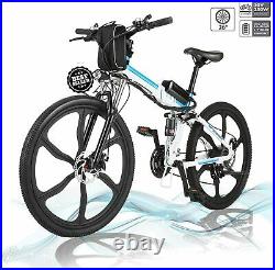 Electric Bikes Mountain Bike 26 Folding Ebike E-Citybike Bicycle 25km/h Adult A