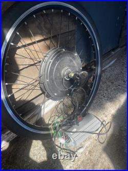 Electric bike motor with speed controller panel and finger throttle 48V 1000W