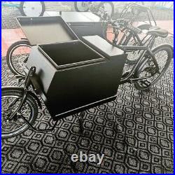 Electric cargo bike 2 wheel high torque motor 2 boxes for kids & food delivery