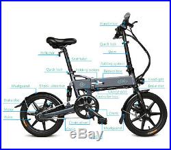 FIIDO D2 16 Inch E-Bike Folding Electric Bike with 250W Motor 36V 7.8Ah Battery