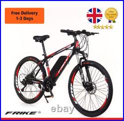 FRIKE Electric Bike 26 Mountain E-Bike 36V 10.4Ah Battery 21/27 UK Delivery