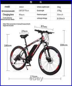 FRIKE Electric Bike 26 Mountain E-Bike 36V 10.4Ah Battery 21/27 UK Delivery