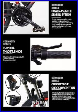 FRIKE Electric Bike 26 Mountain E-Bike 36V 10.4Ah Battery 21/27 UK Delivery