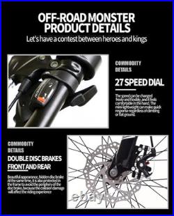 FRIKE Electric Bike 26 Mountain E-Bike 36V 10.4Ah Battery 21/27 UK Delivery