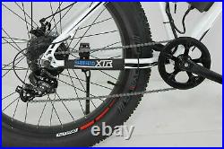 Fat Tyres Electric Bike/E Bike/Mountain Bike & LG Cell Battery Pack white