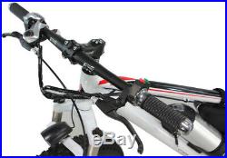 Fat Tyres White Electric Bike / E Bike / Mountain Bike & LG Cell Battery Pack